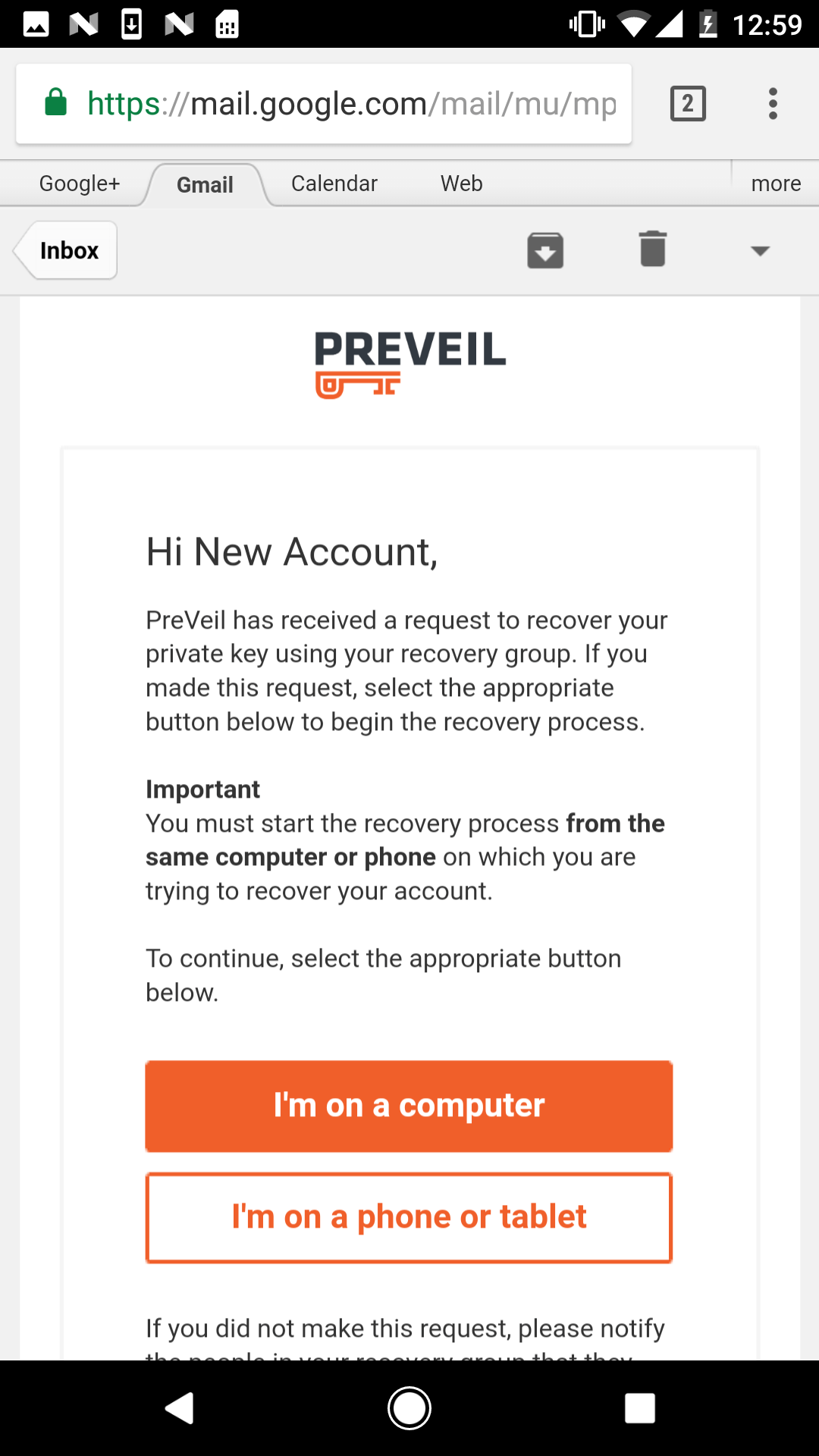 how to recover your email password on android